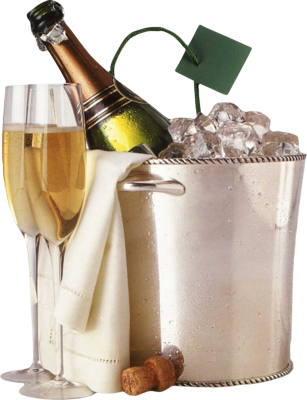 12 Psd Ice Bucket Images - Champagne In Ice Bucket Png (307x400)