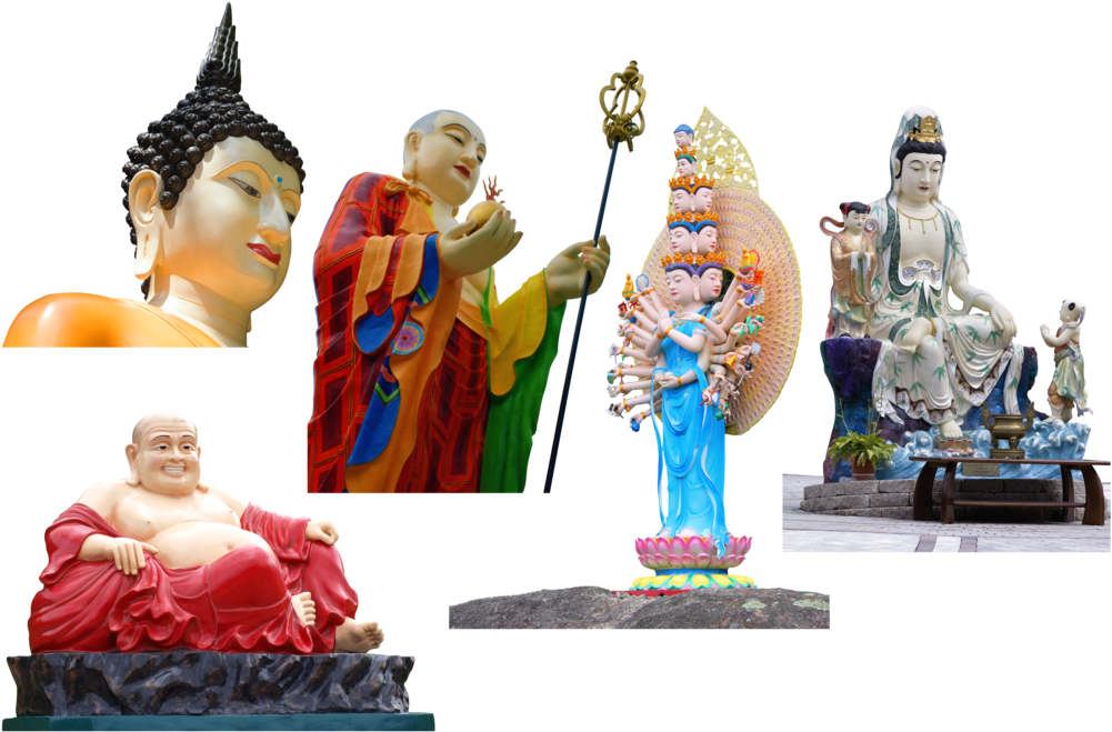 Psd Png A Di Da Phat Buddha Guanyin 113 By Kwanyinbuddha - Statue (1024x674)