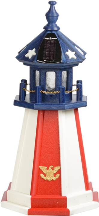 2' Patriotic Poly Lighthouse - Lighthouse (406x768)