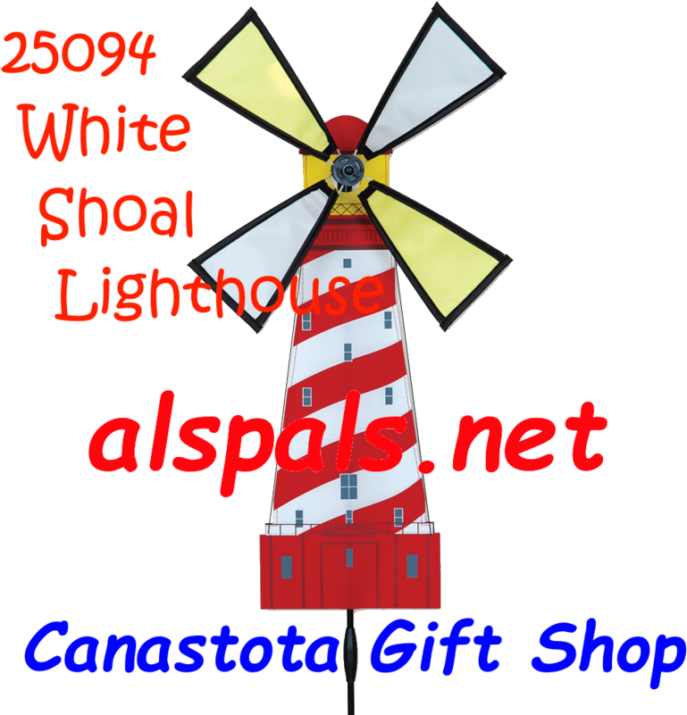 Catalog For Petite Wind Spinners Featured At The Best - Lighthouse Spinner - Wht Shoal (800x800)