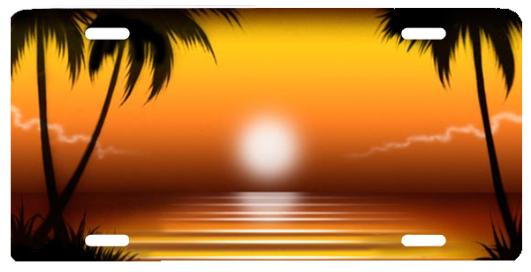 Beach Sunset Orange - Beach (600x400)