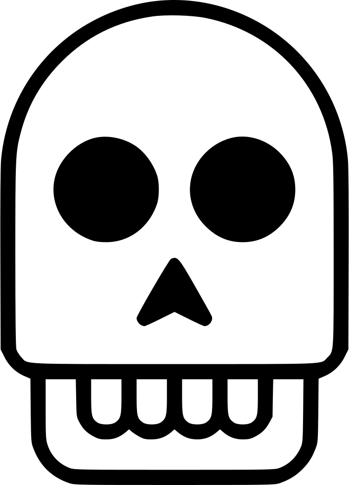 Human Skull Head Ghost Svg Png Icon Free Download - Magrathea (706x980)
