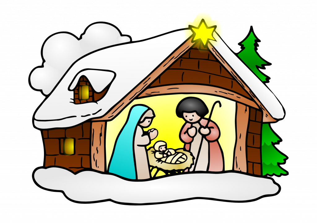 Merry Christmas Clip Art For Facebookchristmas Clip - Religious Christmas Clip Art (1024x724)