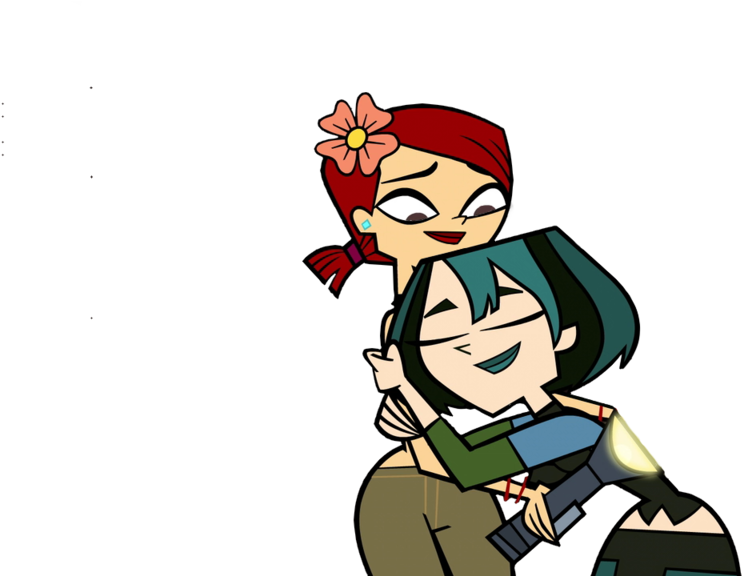 Zoey And Gwen Sharing A Hug By Cypressart174 - Total Drama Island Gwen (1024x575)