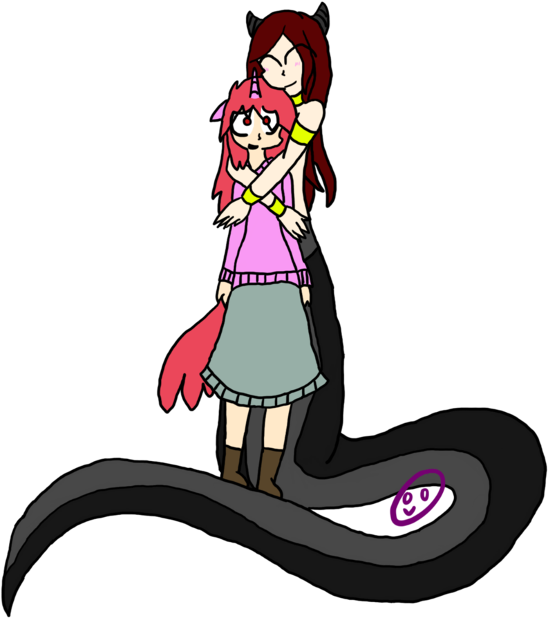 Naga Hug By Ninetailsofawesome - Manga (856x934)