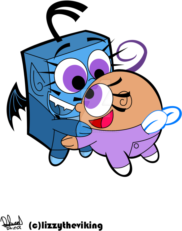 The Adorable Babies Hug By Auveiss - The Fairly Oddparents (774x1032)