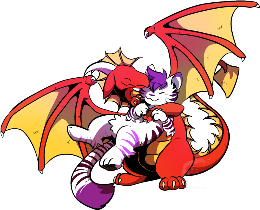 Drag Hug By Yokosnowy - Cartoon (976x819)