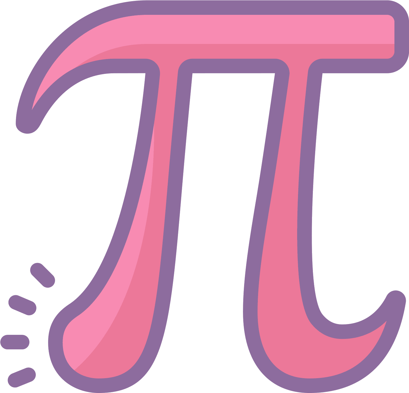 Pi, The Mathematical Symbol For The Number - Icon (1600x1600)
