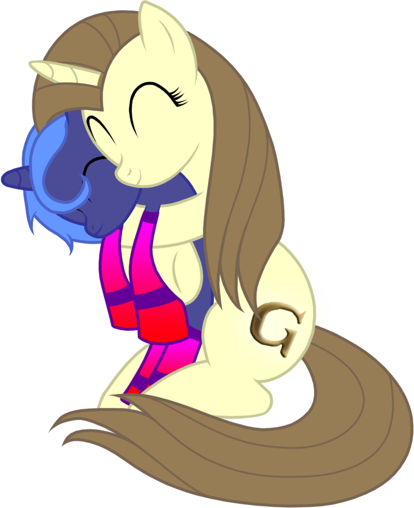 Safe Gaanpony Vector Cute Lulu Hug Cuddling By Rozbojnik2 - Cartoon (807x991)