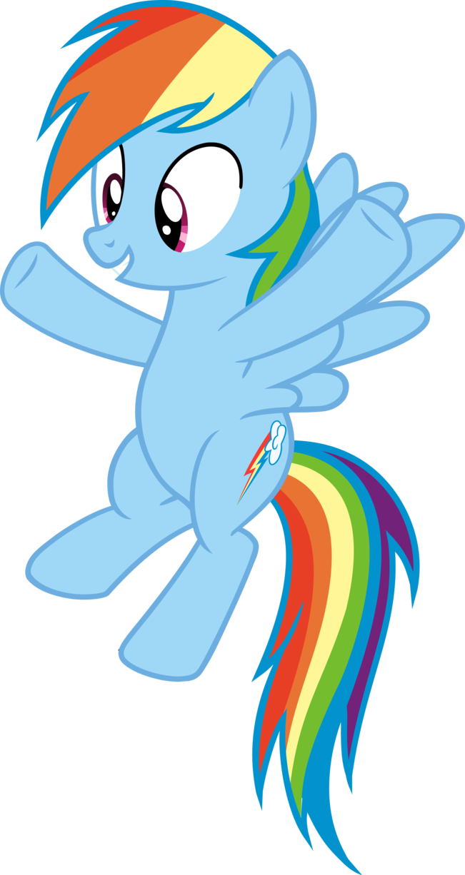 Hug By Slb94 - Rainbow Dash Vector Sad Mlp (651x1226)