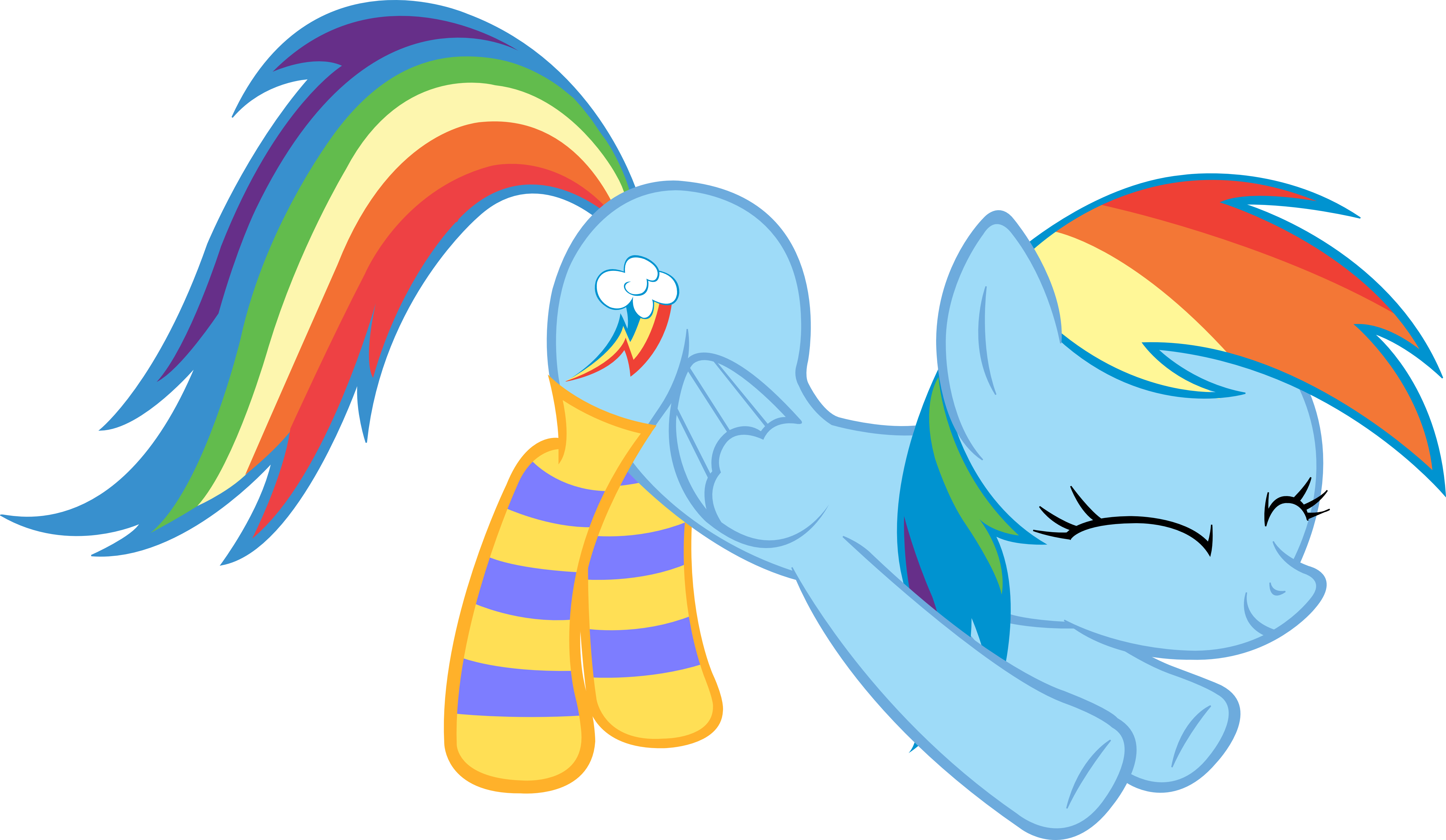 Absurd Res, Artist - My Little Pony Rainbow Dash Sock (5000x2906)
