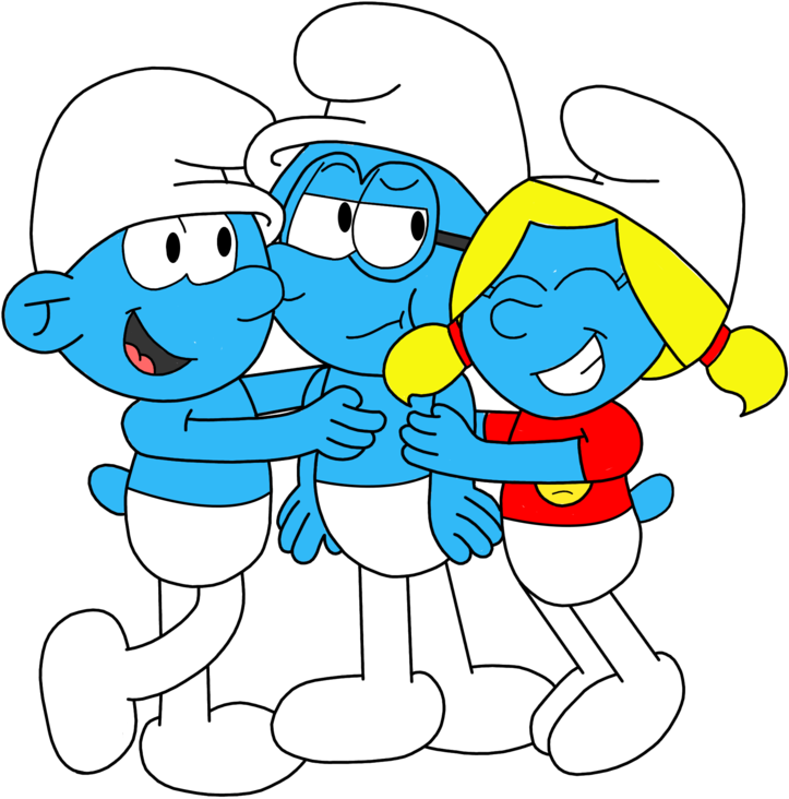 Group Hug By Tan-007 - Cartoon (900x888)