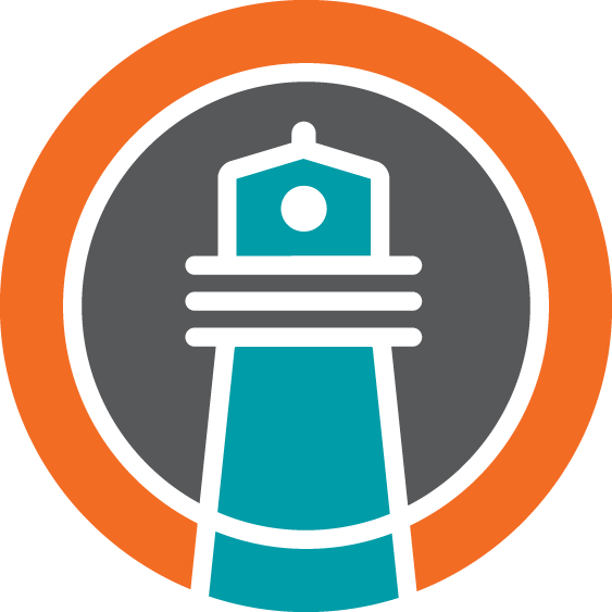 Lighthouse-button Rgb - Lighthouse Writers Inc (563x563)