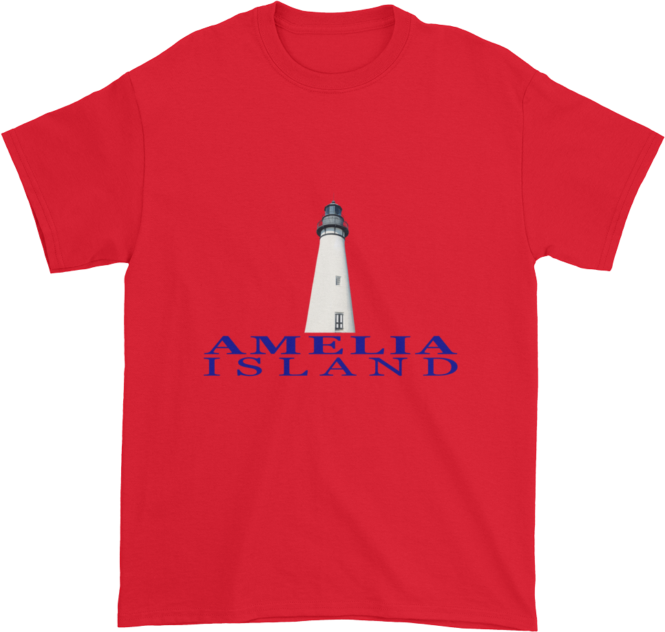 Amelia Lighthouse Ultra Cotton T-shirt Red - Menace To Society Supreme (1000x1000)