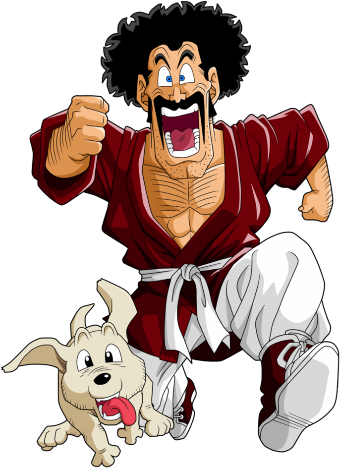 Mr Satan And Bee By Changopepe - Dragon Ball Mr Satan (781x1022)