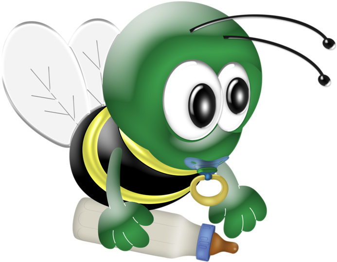 Baby Bee - Cartoon (1024x981)