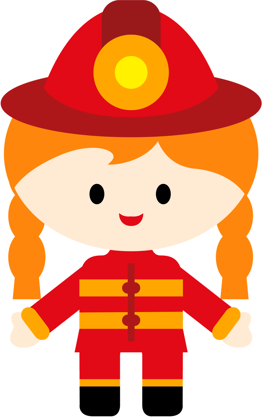 Bombeiros E Polícia - Desenho De Bombeiro Colorido (900x1430)