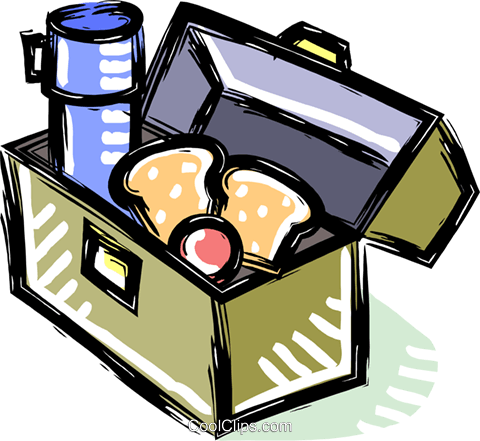 Lunch Box Royalty Free Vector Clip Art Illustration - Lunch (480x441)