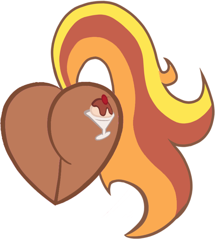 Butterscotch Sundae Heart By Rayodragon - Portable Network Graphics (894x894)
