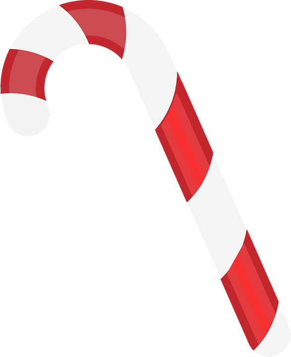 Candy Cane Clip Art 11, Buy Clip Art - Baston De Caramelo Vector (587x720)