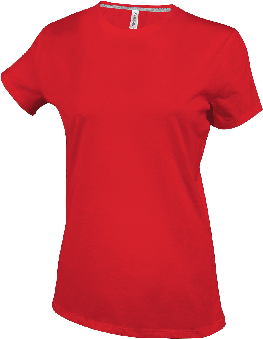 Kariban Ladies Crew Neck Short Sleeve T-shirt - Polo Shirt Uniform For Woman (1200x1200)