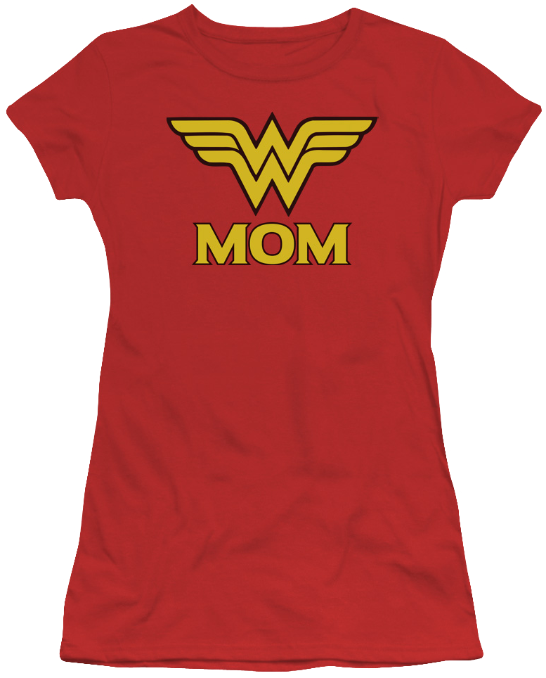 Junior Wonder Woman Mother's Day Shirt - Wonder Woman - Logo - Large (777x964)