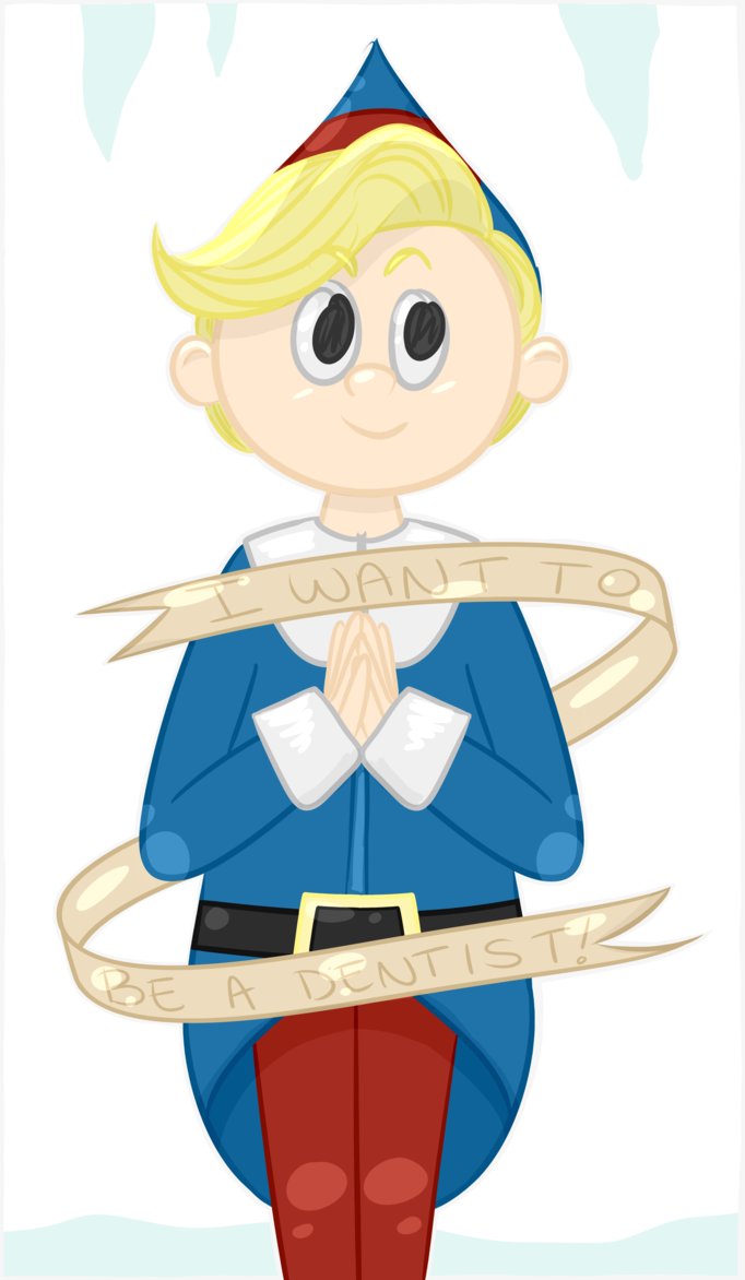 Hermey The Elf By Songoesmeow - Elf (682x1172)