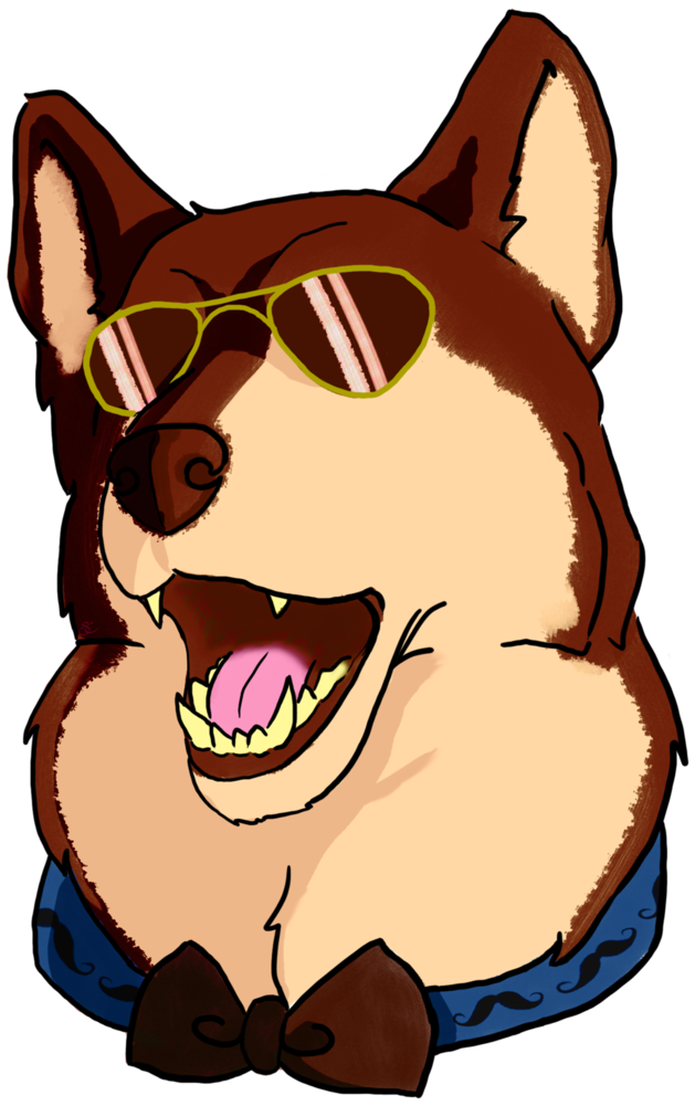 Hipster Huskey T-shirt - Cartoon (896x1024)