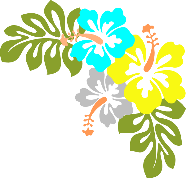This Free Clip Arts Design Of Hibiscus Hawaii Flower - Hibiscus Clip Art (600x573)
