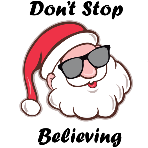 Don T Stop Believing Santa (500x500)
