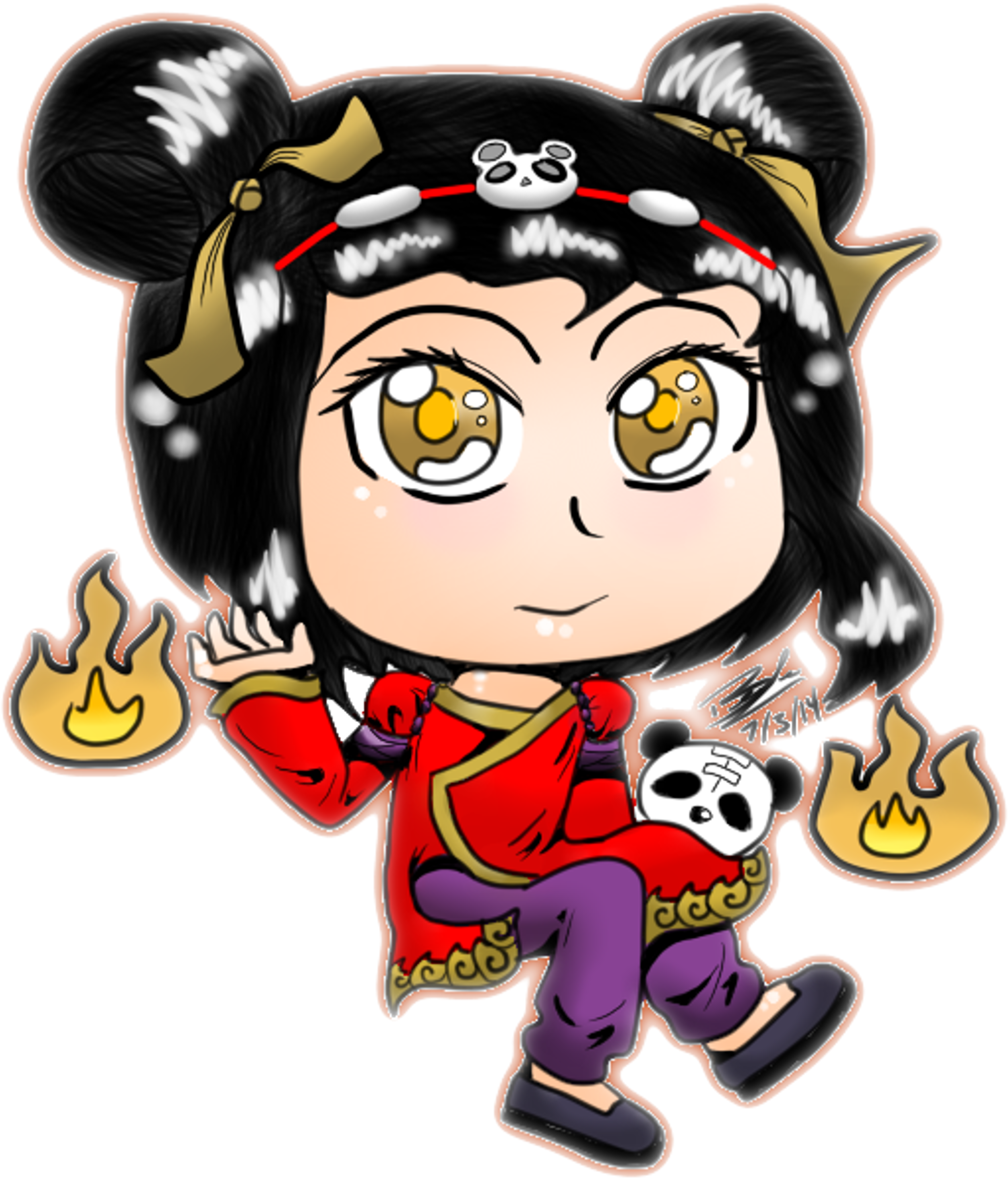 Panda Annie T-shirt Design By Rendakid - Cartoon (3926x4423)