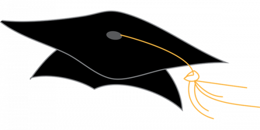 First Semester Is Wrapping Up At Schs, Signaling The - Square Academic Cap (525x263)