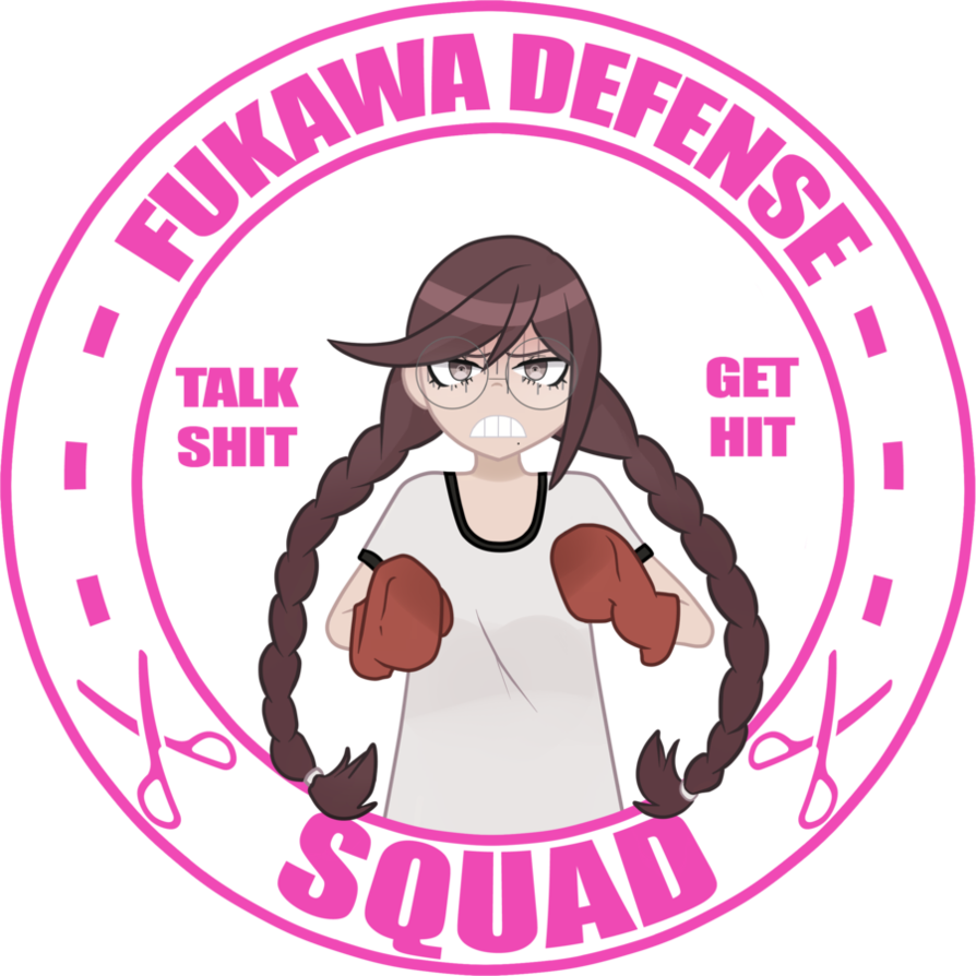 Fukawa Defense Squad By Rakugakism On Deviantart - Cartoon (894x894)