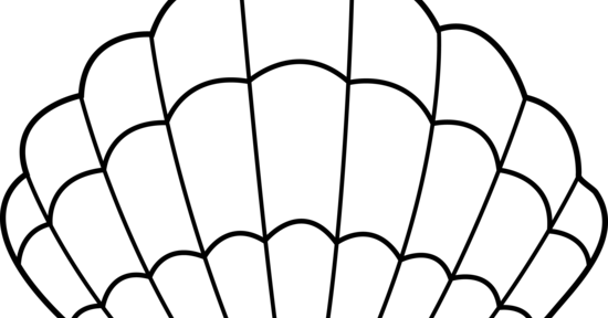 Sea Shell Coloring Pages (550x288)
