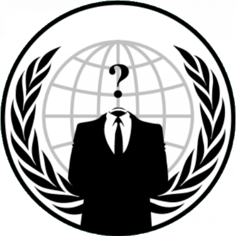 Turned The Background Black And Displayed Information - Anonymous Symbol (800x798)