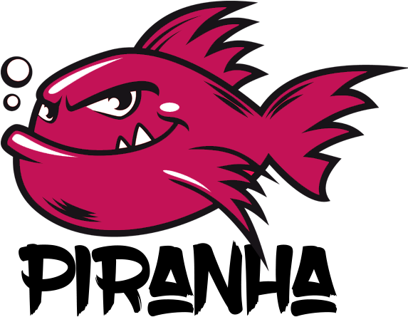 Professional Embroidery & Printing Service In Wolverhampton - Piranha Logo Png (588x494)