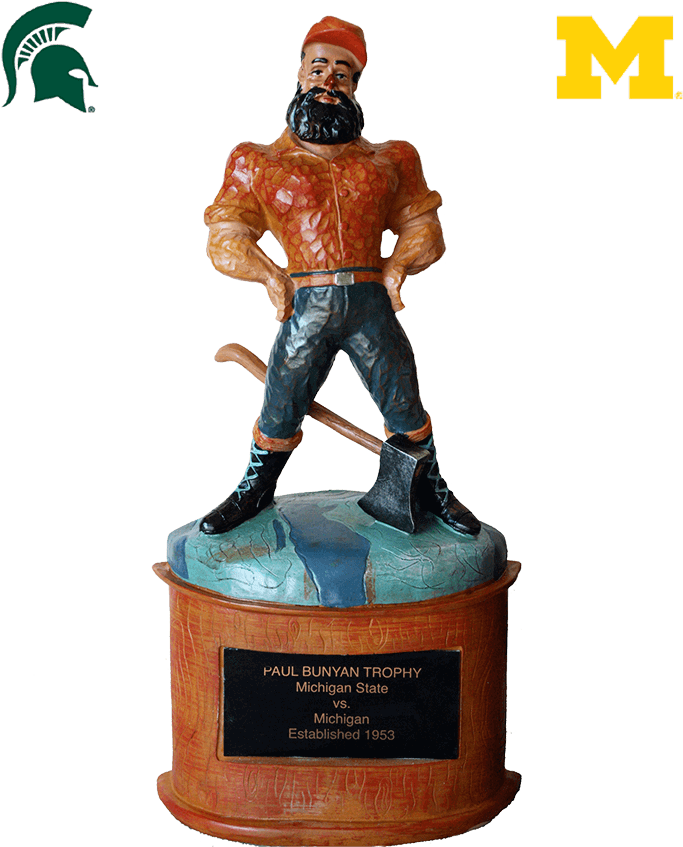 Paul Bunyan Trophy - Michigan State Spartans (900x900)