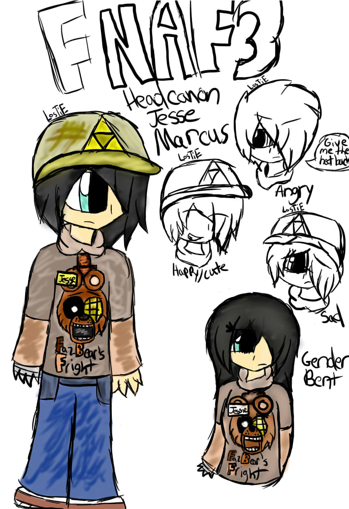 Jesse Marcus By Trash Panda - Fnaf 3 Night Guard Name (772x1034)