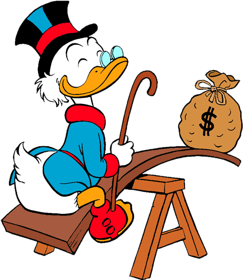 Heat Clipart August - Uncle Scrooge (500x571)