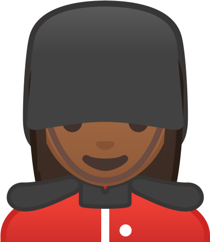 10502 Woman Guard Medium Dark Skin Tone Icon - Dark Skin (512x512)