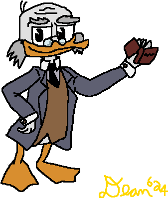 Ludwig Vondrake In Ducktales 2017 Art Style By Dean624 - Ludwig Vondrake In Ducktales 2017 Art Style By Dean624 (410x411)