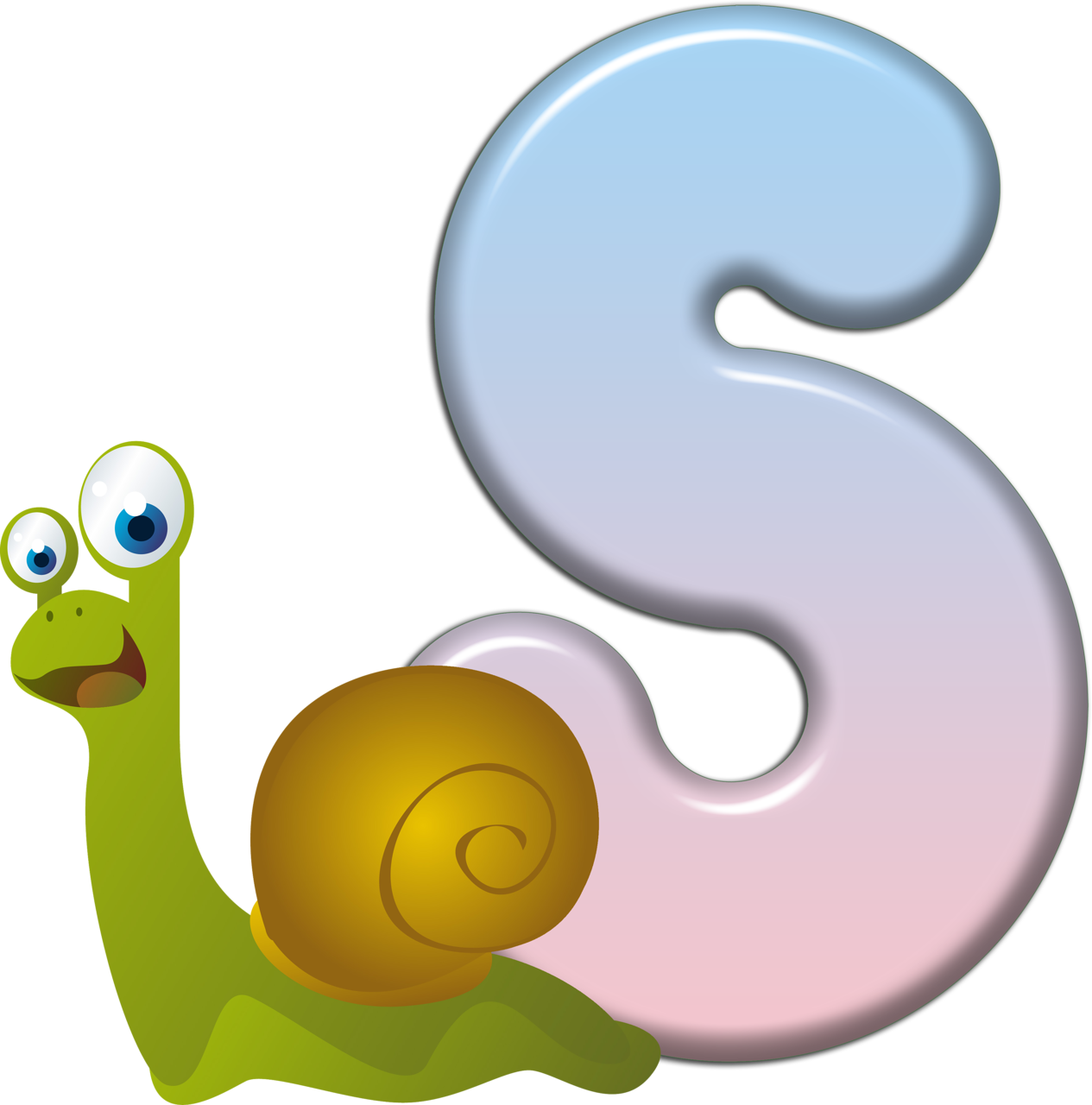 Explore Children Clipart, Alfabeto Animal, And More - Green Cartoon Snail Shower Curtain (1265x1280)
