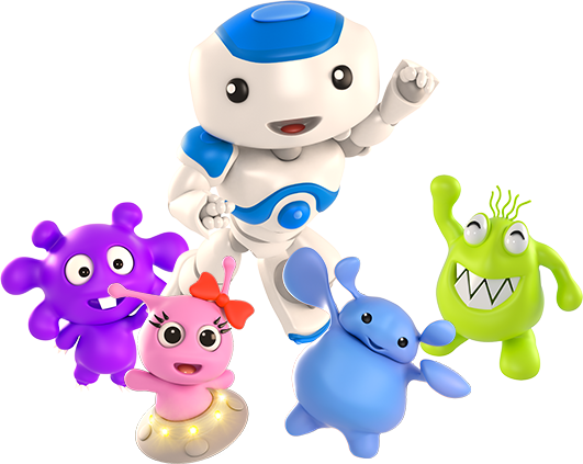 Xs-cartoon - Robot Galaxy Kids (531x423)