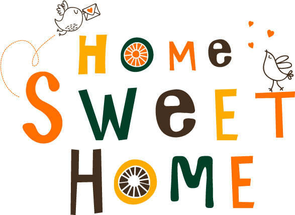 Vinilo Decorativo Y Pegatina Home Sweet Home - Illustration (650x650)