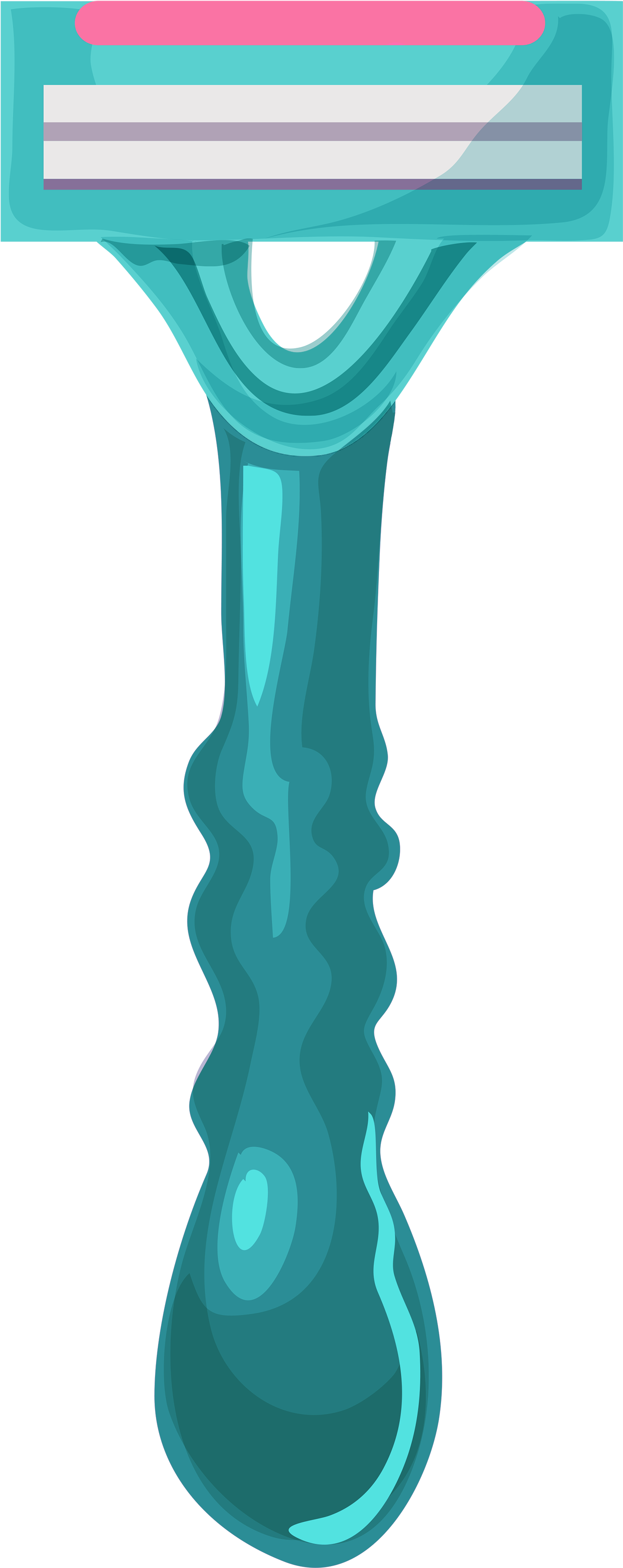 Disposable Women Razor Png Clipart Picture - Razor Clipart (1760x3758)