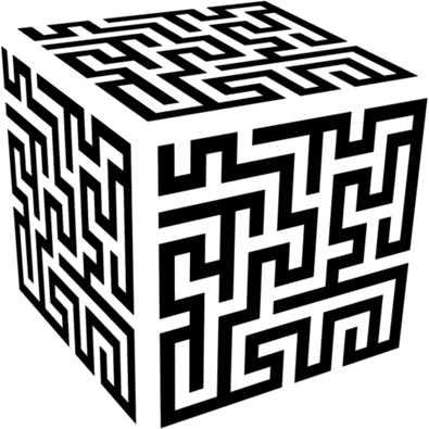 Cube Maze 3d Optical Dg0033optl - Cube Maze 3d Optical Dg0033optl (395x395)