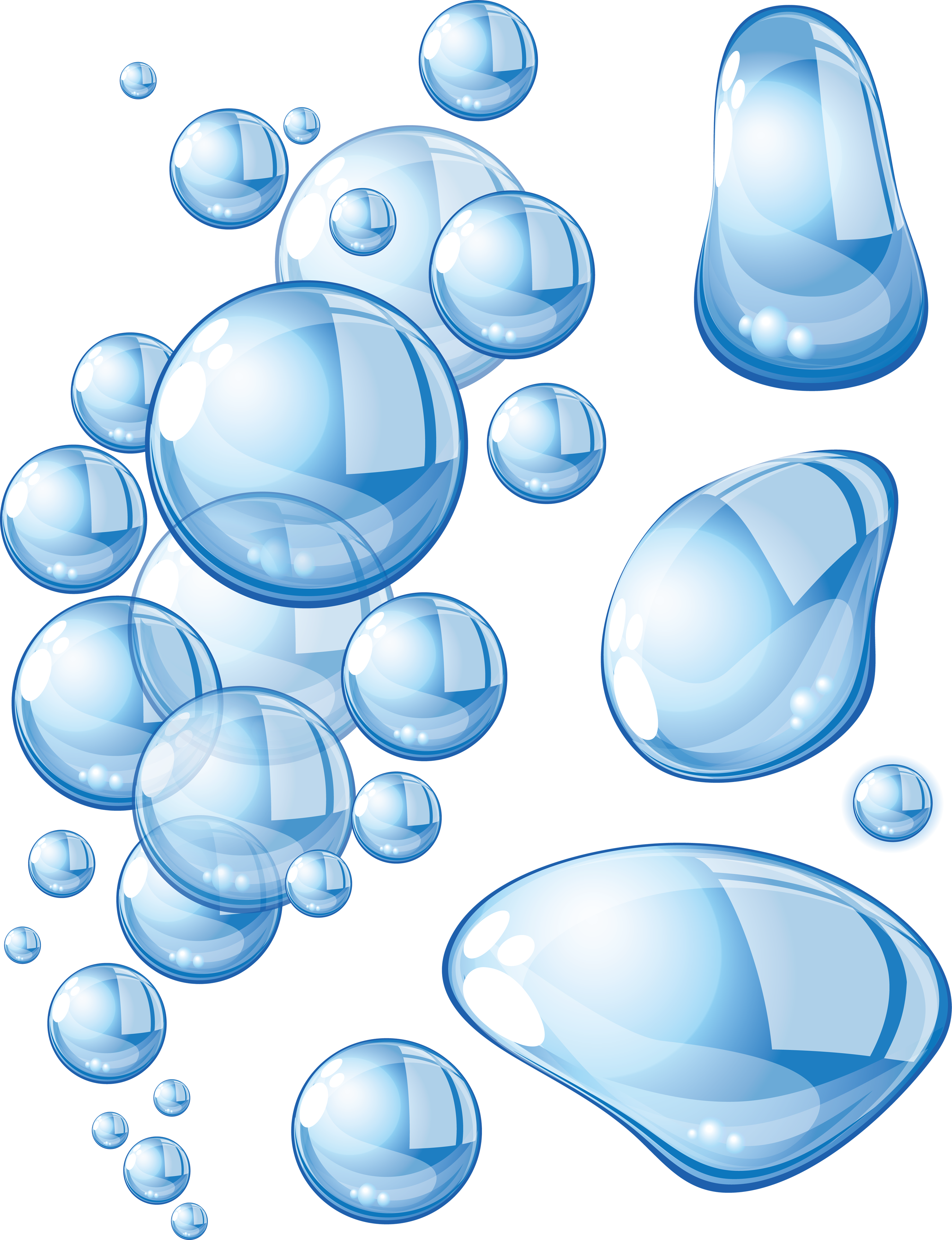 Water Splash Transparent Png For Kids - Water Bubbles Png (2748x3579)