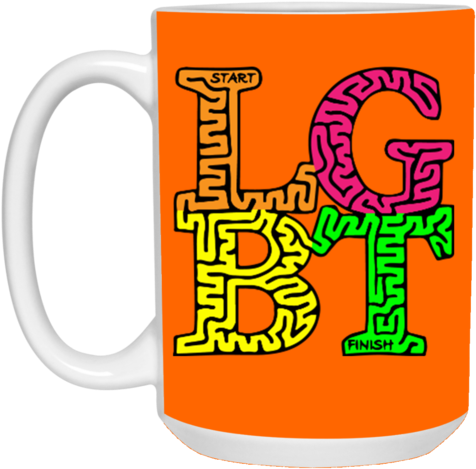 Lgbt Maze Mug - Mug (480x480)
