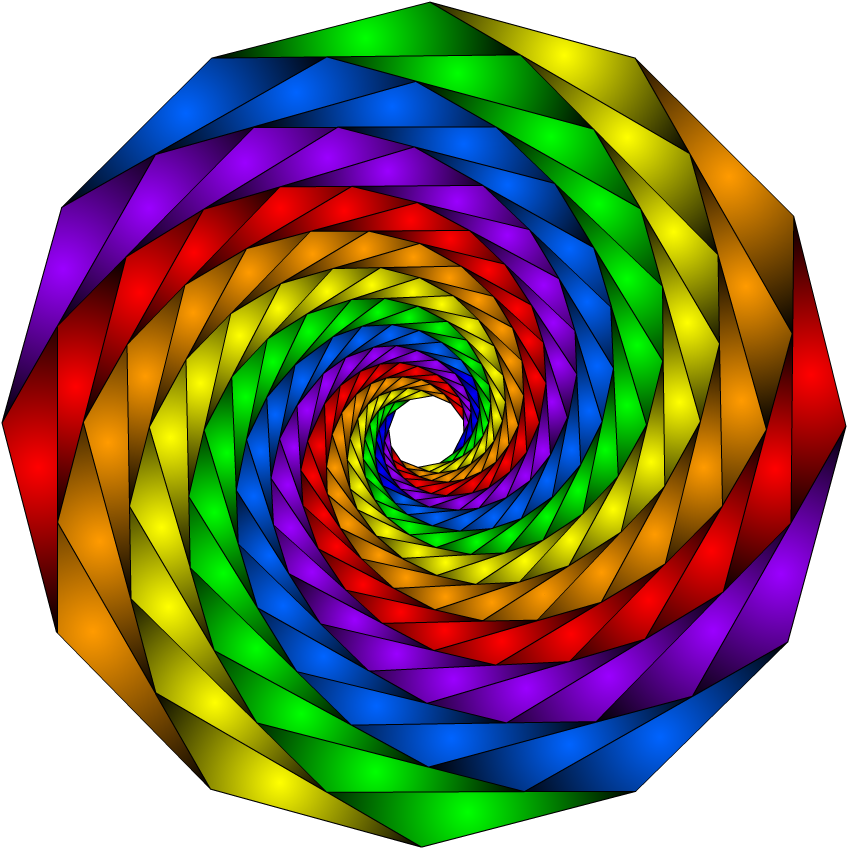 Dodecagone Maze By Sarkangal - Spiral (885x886)