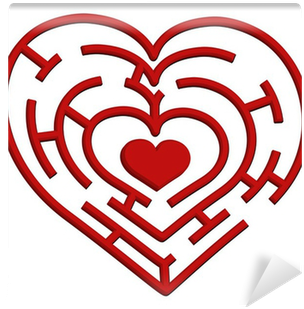 Vector Illustration Of A Heart Maze - Money, Love & Commitment - Trade Paperback (400x400)